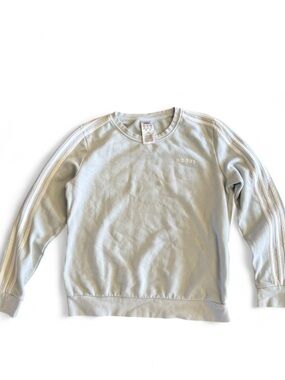 adidas Pale Blue Crewneck Sweatshirt with Subtle Logo